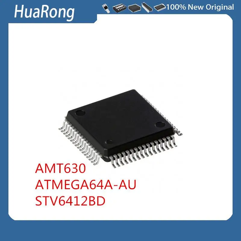 

2 шт./лот AMT630 AMT630A QFP-64 STV6412BD
