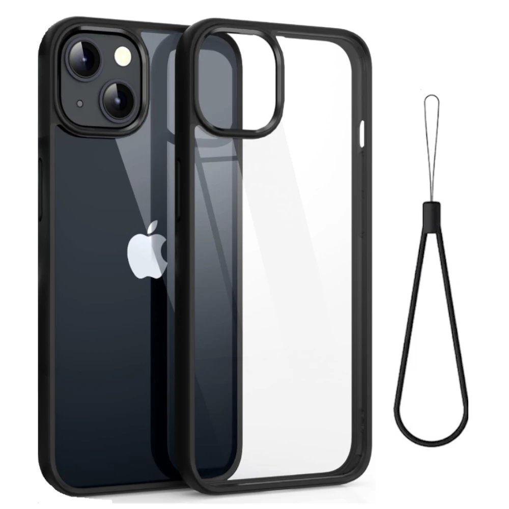 Противоударный силиконовый чехол для телефона со шнуром iPhone 11 12 13 14 15 Pro Max XS XR 8 7 6