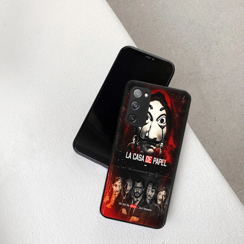 Чехол для телефона Samsung Galaxy S21 Ultra S20 FE S10 Plus 5G S9 Note 20 10 Lite 9 8 бумажный мягкий черный |