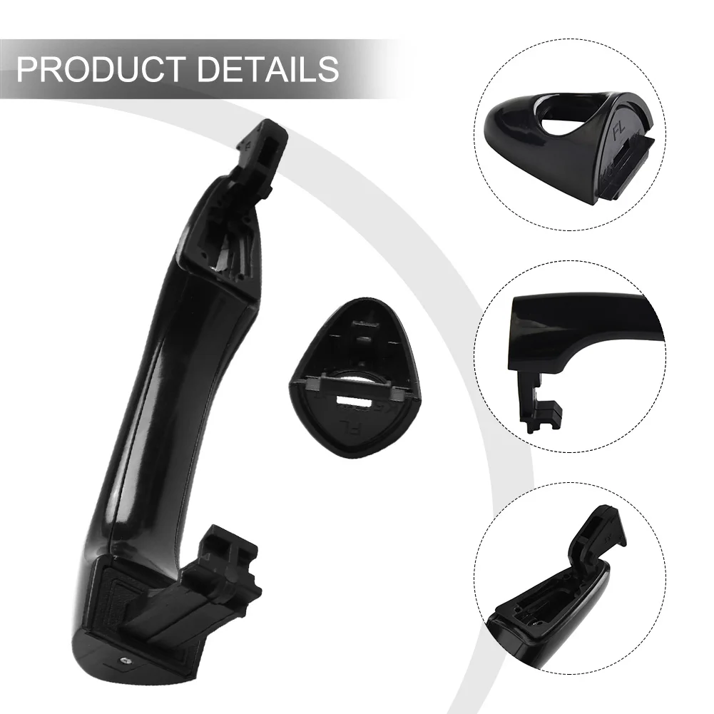 

1 Set Door Handle Car Repartment Parts 826522T000 ABS+PC Black Handle Pull Carrier Cover Left Front Doors Handle