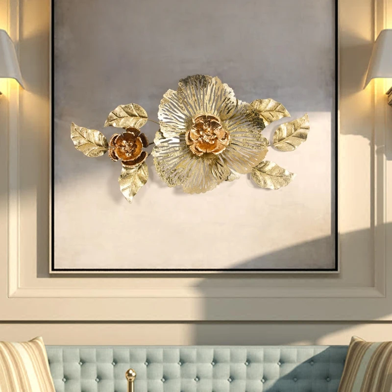 

Европейский кованый железный цветок, настенная наклейка, поделки, украшение для дома, гостиной, дивана, искусство подвесных украшений на стену