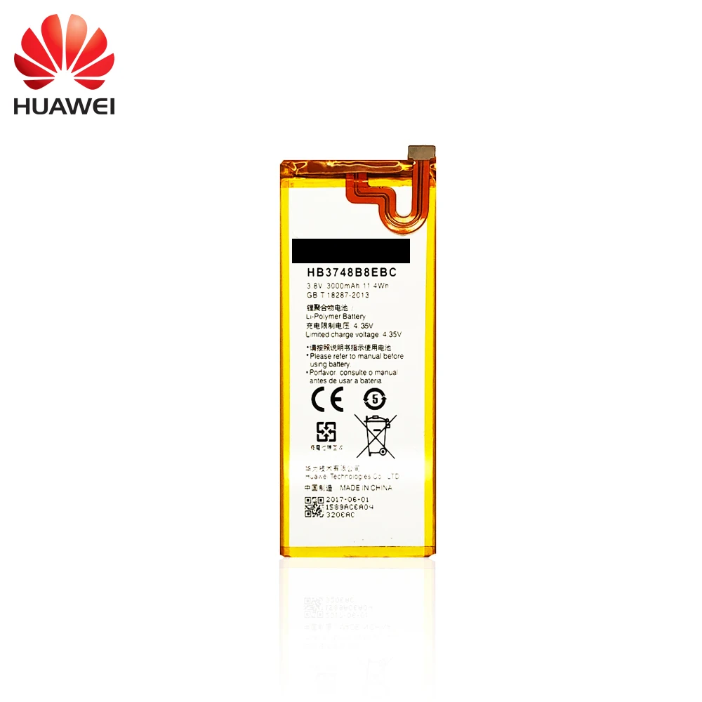 Совместимый аккумулятор для смартфона Huawei G7 (3 8 в 3000 мАч HB3748B8EBC JPG. Jpg | Мобильные