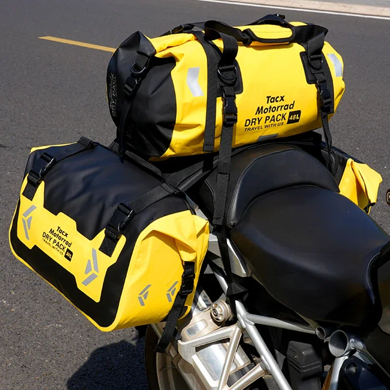 Сумка на заднее сиденье мотоцикла 30L износостойкая сухая и влажная седельная