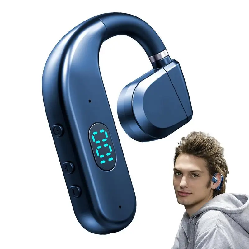 

Wireless Handsfree Headset Wireless Open Ear Headphones 5.3 Hands-Free LED Display HIFI Sweatproof Earphones Sports Headset