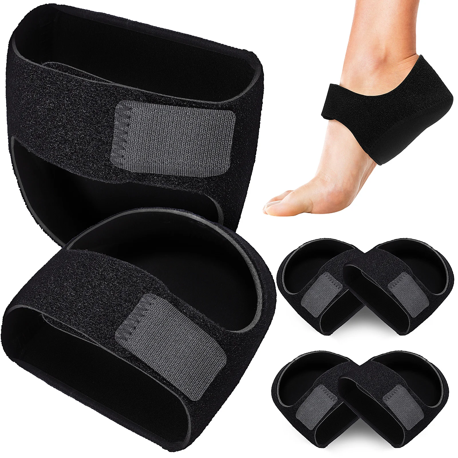 3 Pairs Heel Protector Cups Pain Spur Relief Products Plantar Fasciitis Cushion Silicone Coaster Protectors Pads Coasters