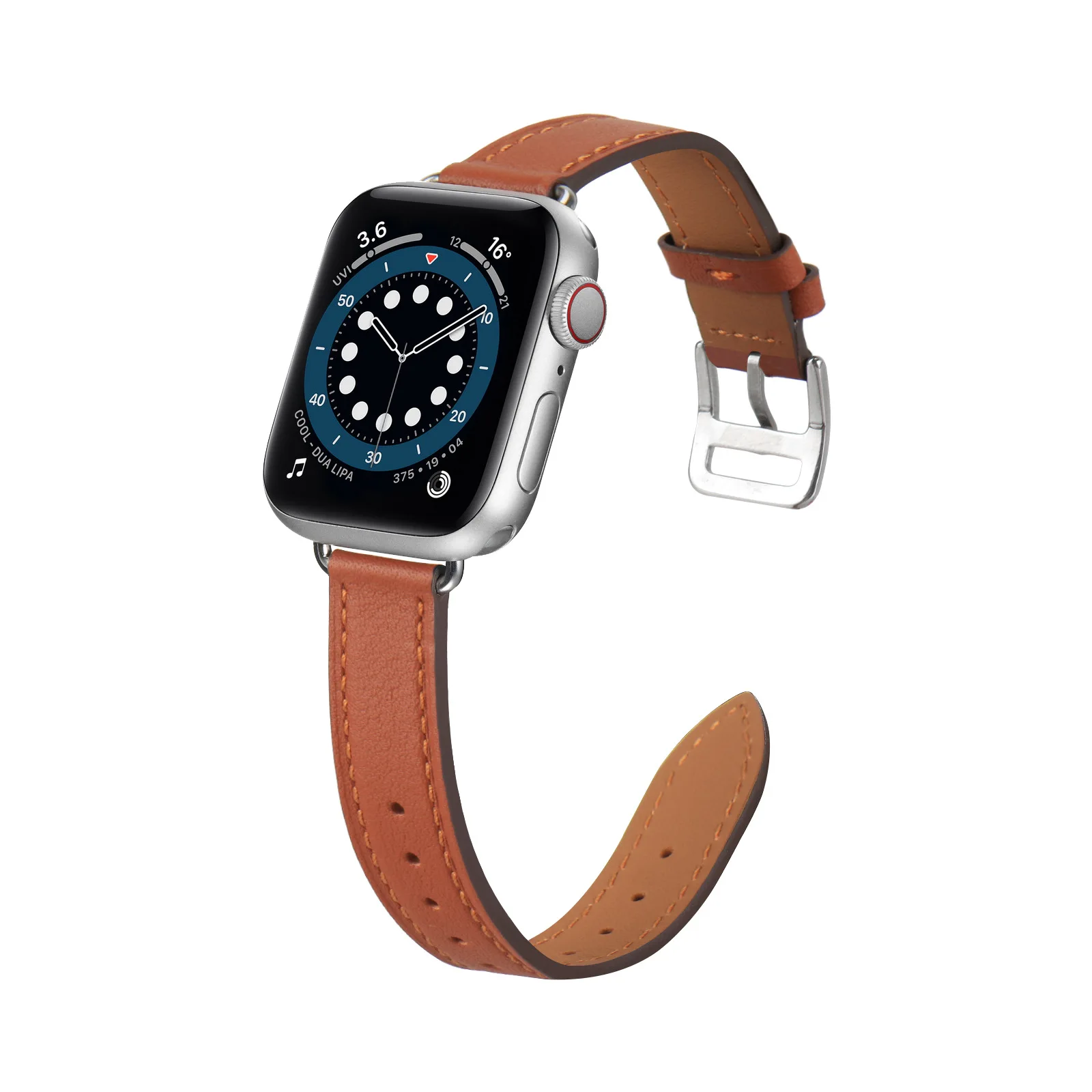 Enlarge Apple Watch Leather Thin Strap Small waist slimming 14mm