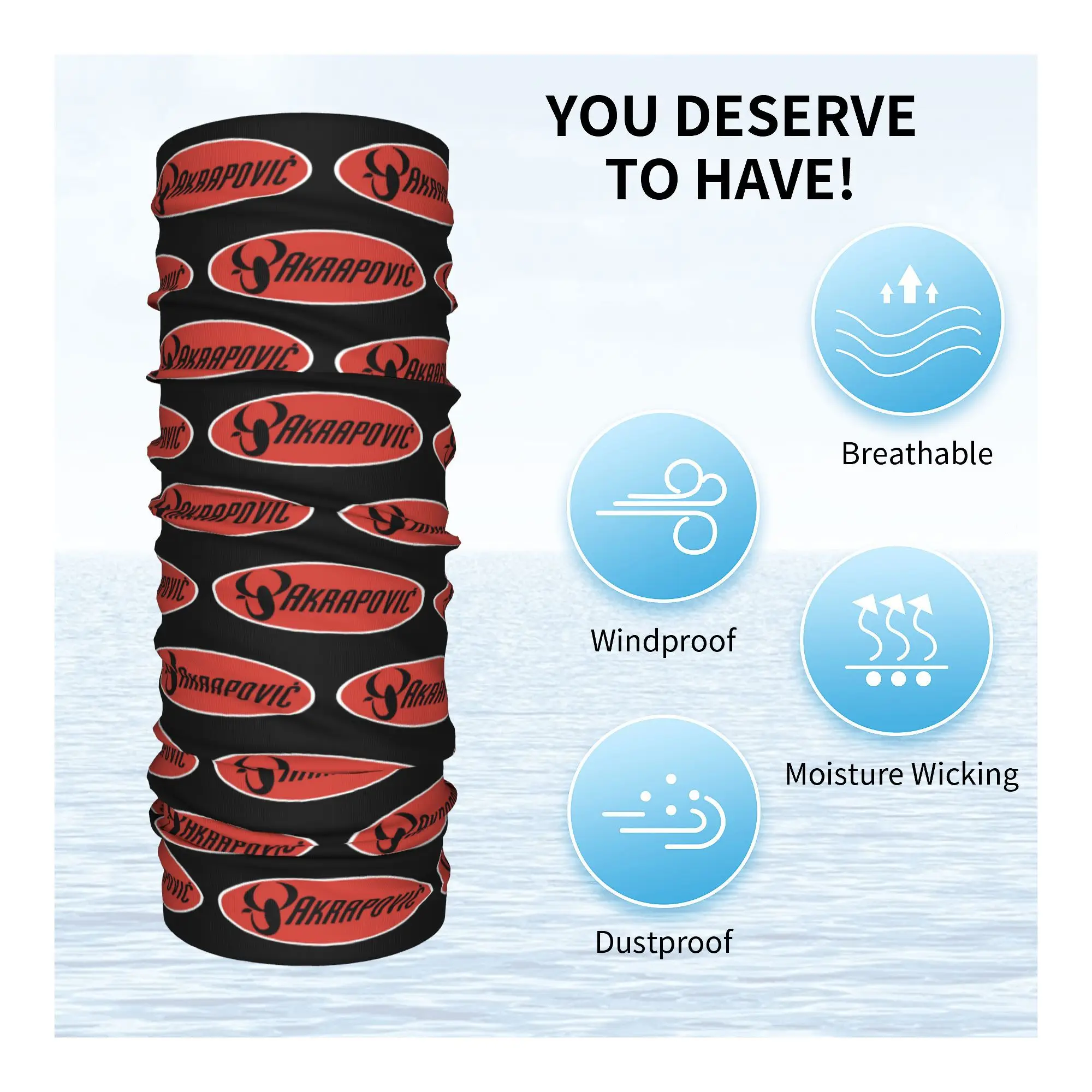 Пользовательские Akrapovics AKS мотоциклетная бандана для шеи теплый мужской и женский