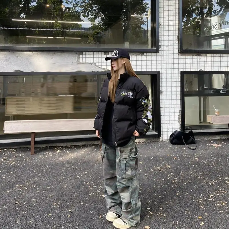 Y2K модная американская новая повязка на руку с цветочной вышивкой и