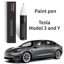 Suitable for Tesla model 3 and model Y silver paint touch-up pen silver Roadster accessories paint boss wheel Hub cover repair