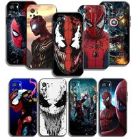 marvel spiderman phone cases for xiaomi redmi 10 note 10 10 pro 10s redmi note 10 5g carcasa soft tpu funda