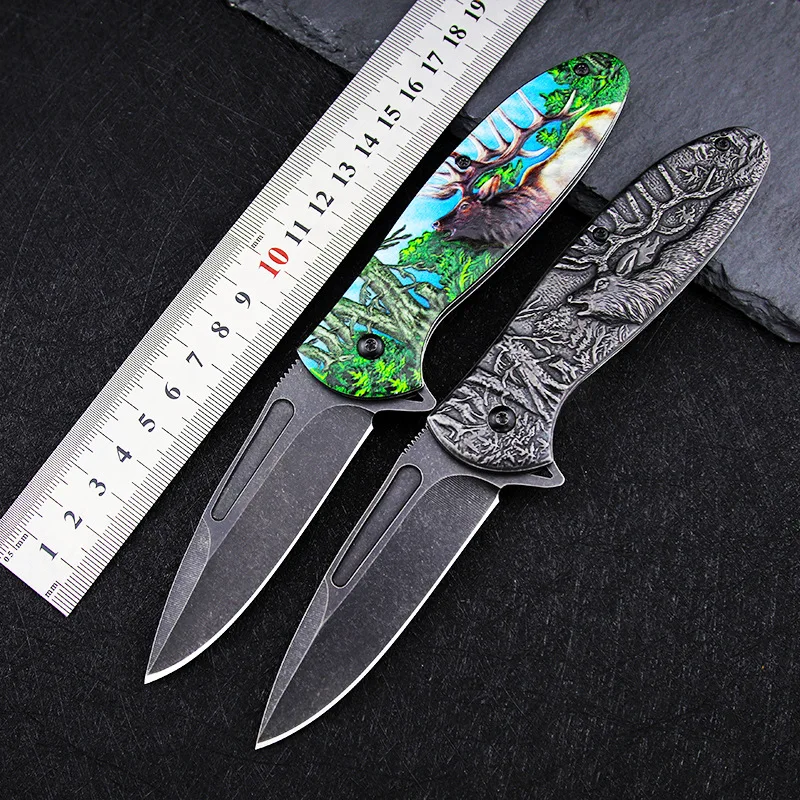 

Folding Knife Edc Multi High Hardness D2 Blade Stainless Steel Handle Good for Hunting Camping Survival Outdoor Everyday Carry