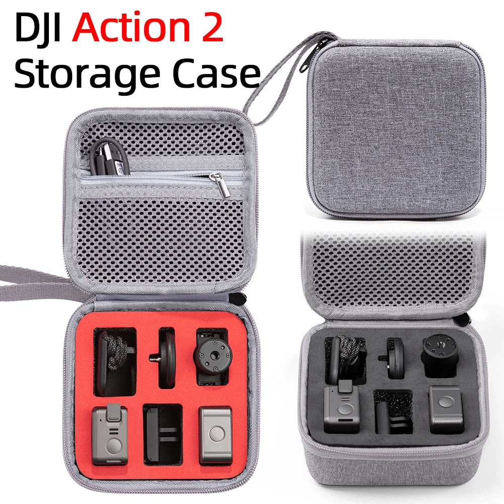 

For DJI Action 2 Box Camera Hard Case Storage Bag Handbag Carrying Bag for Action 2 Clutch Bag Accessories