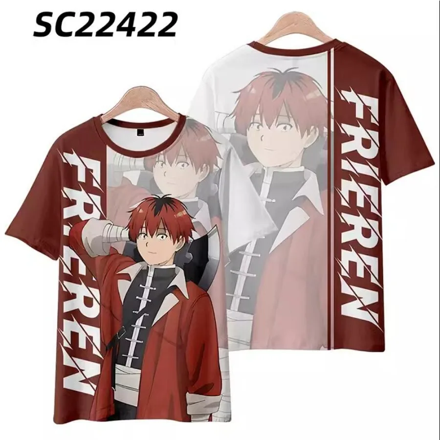 Летняя футболка с 3D принтом в стиле аниме Frieren: Beyond Journey's End женская и мужская