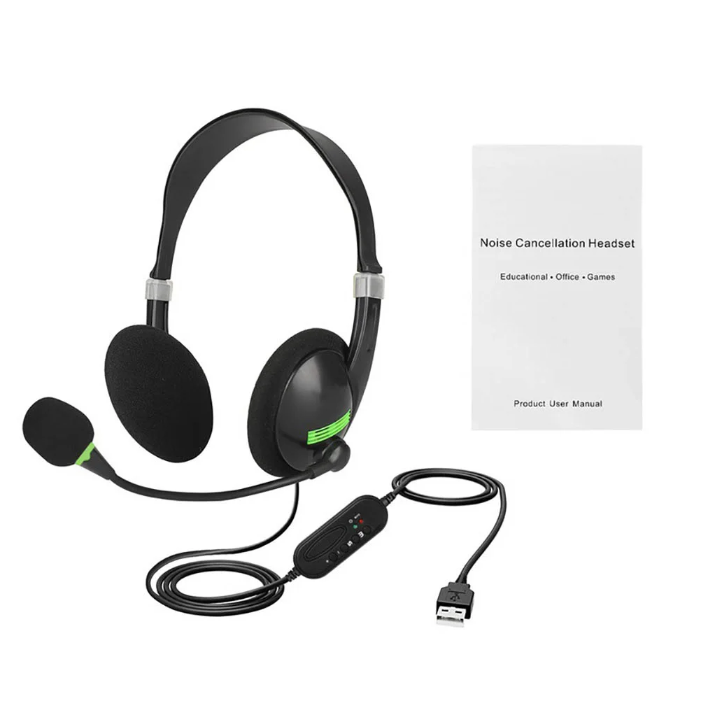 

1PC USB Noise Reduction Professional Wired Gaming Headset Stereo Headphone Computer Headset