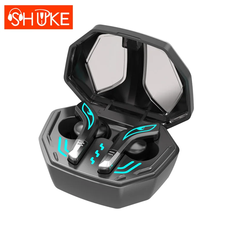 

New tws bluetooth earphone wireless headphones esports chicken eating game zero delay headset sports earbuds with mic for xiaomi