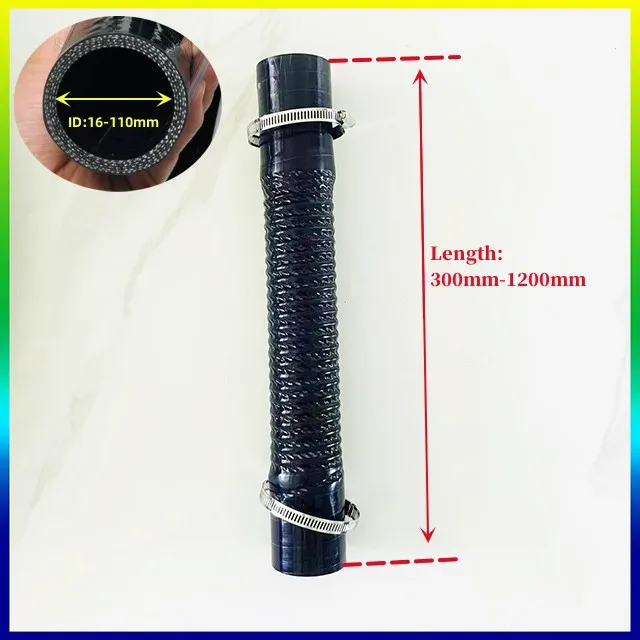 

Автомобильный силиконовый шланг ID16-110 мм черный