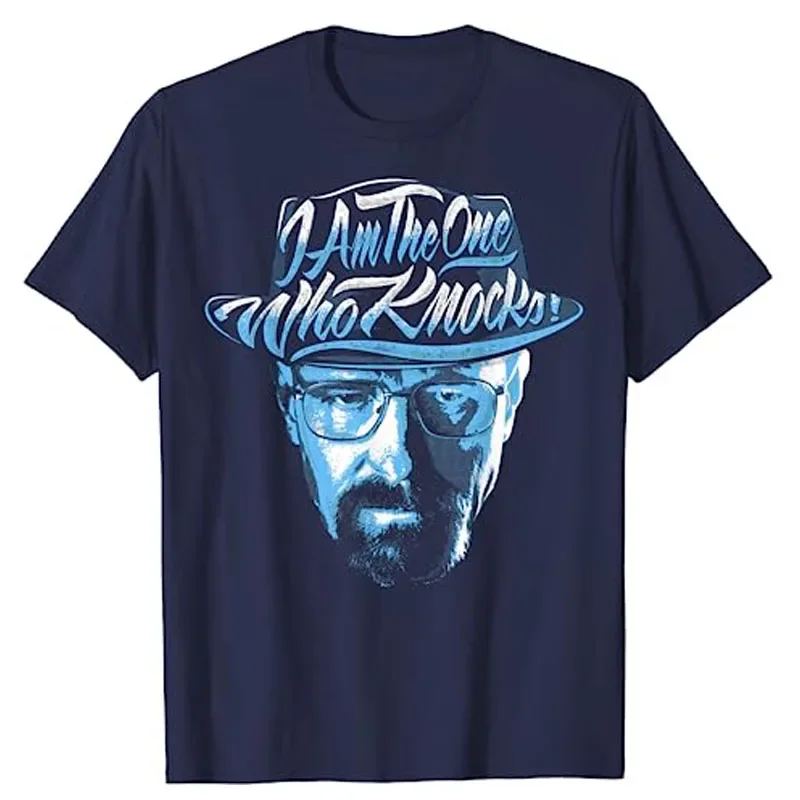 Футболка Breaking Bad Periodic Square I Am The One Who Knocks Blue Hue Portrait Tee Забавные топы Heisenberg Desert Horizon
