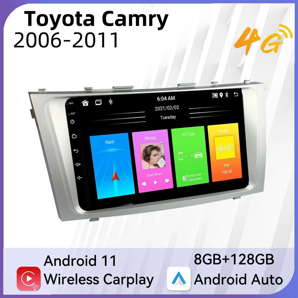 2 Din Android Car Radio for Toyota Camry 2006-2011 9