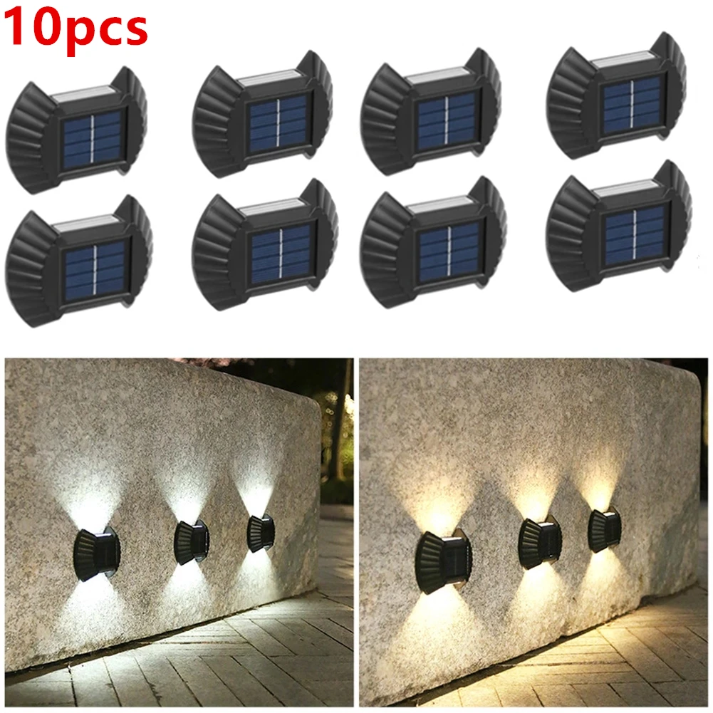 

Solar 2/8 LED Outdoor Light Waterproof Garden Decor Balcony Courtyard Street Wall Light Up and Down Luminous Lighting Solar Lamp