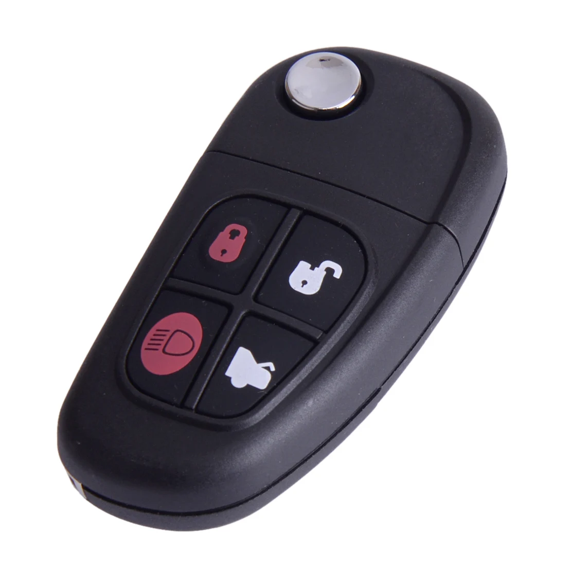 

Flip Key Fob Case Shell 4 Button Fit for Jaguar S-Type X-Type XJ8 XJR 2004-2008 1X4315K601AB NHVWB1U241 CWTWB1U243