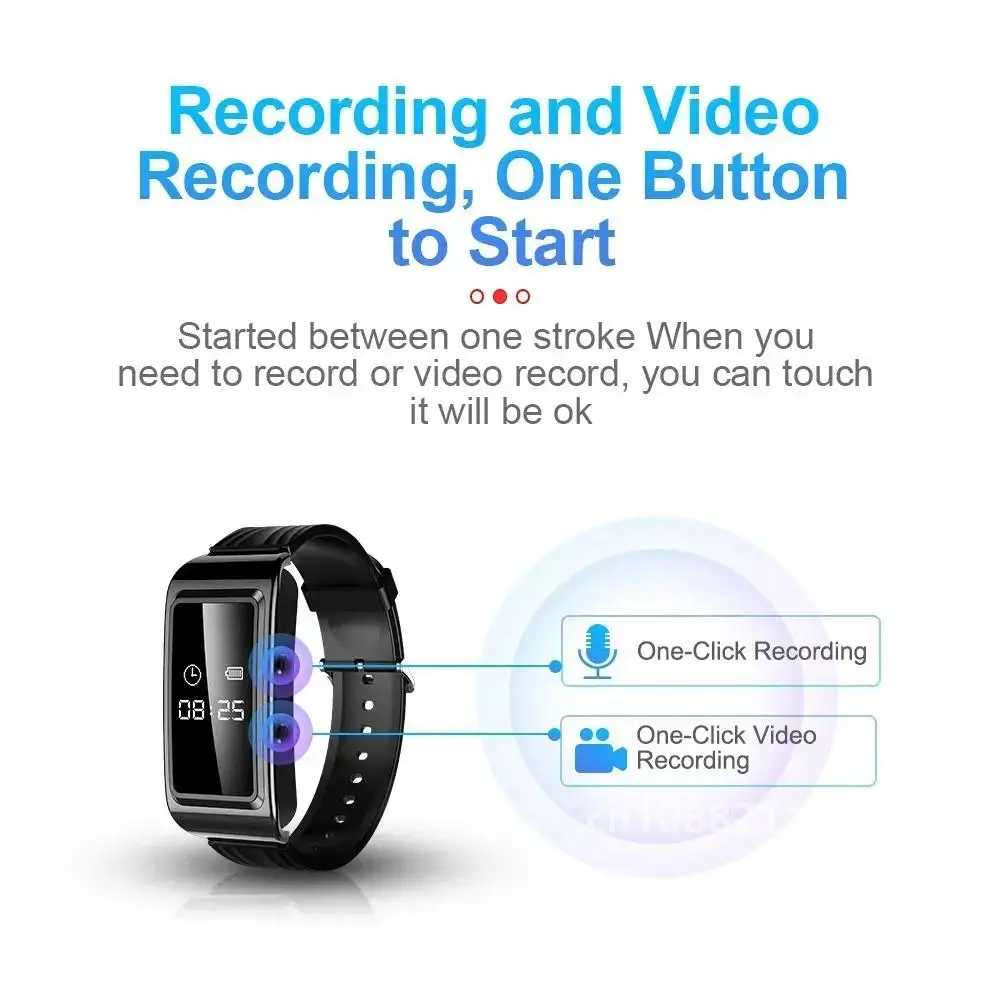 32 ГБ SmartWatch Мини-браслет для камеры 1080P HD Запись видео Микрокамера Спортивный