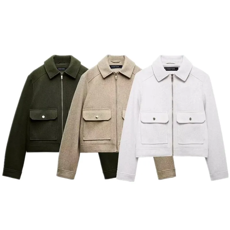 Куртка женская осенняя мягкая на молнии с орнаментом