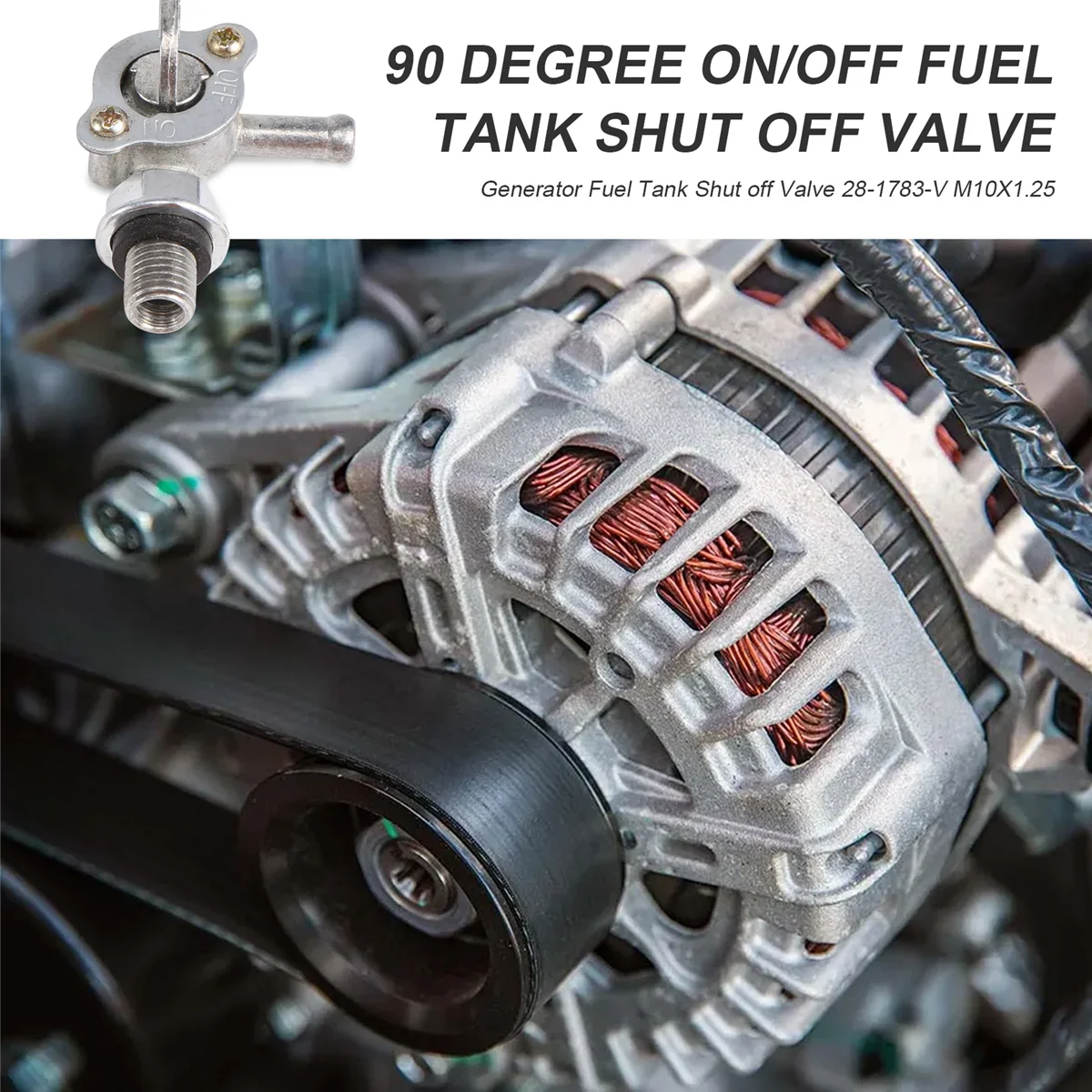 Топливный бак генератора запорный клапан 28-1783-V M10X1.25