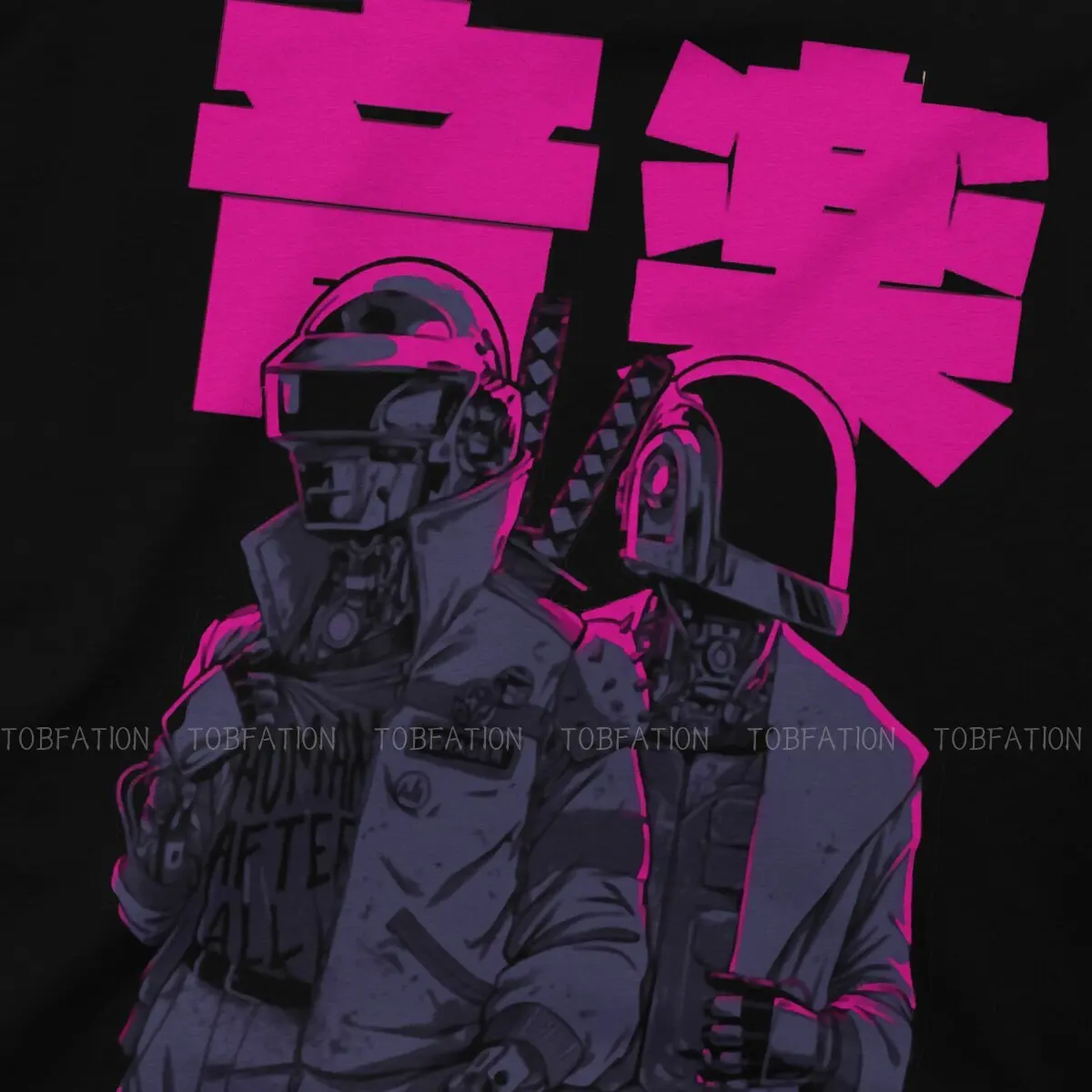 Футболка мужская с принтом в стиле кибер-рок