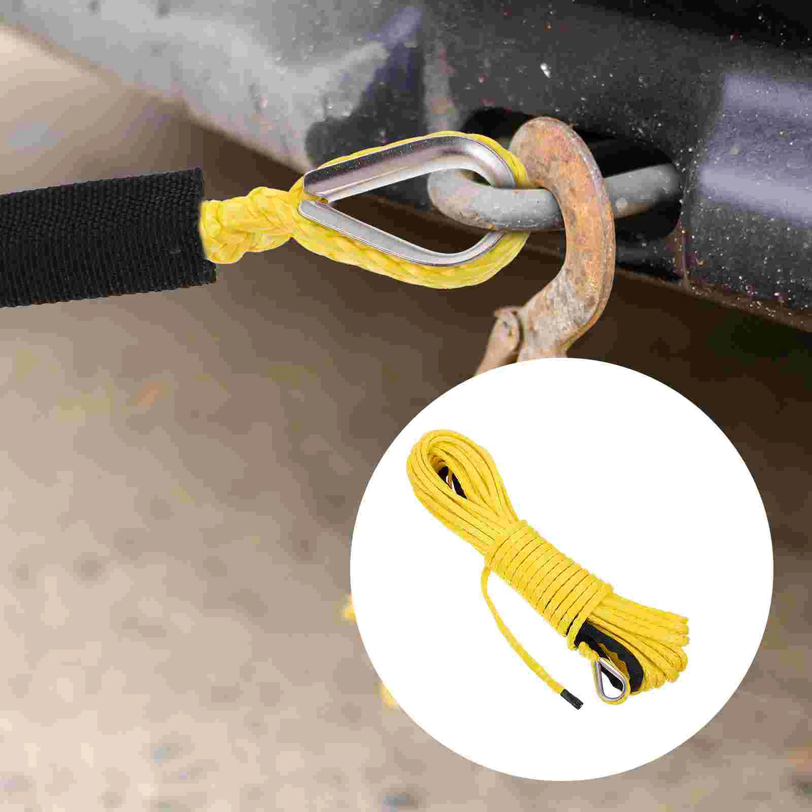 

1pc Delicate Truck Tow Rope Useful Winch Rope Premium Truck Towing Rope Hook for car