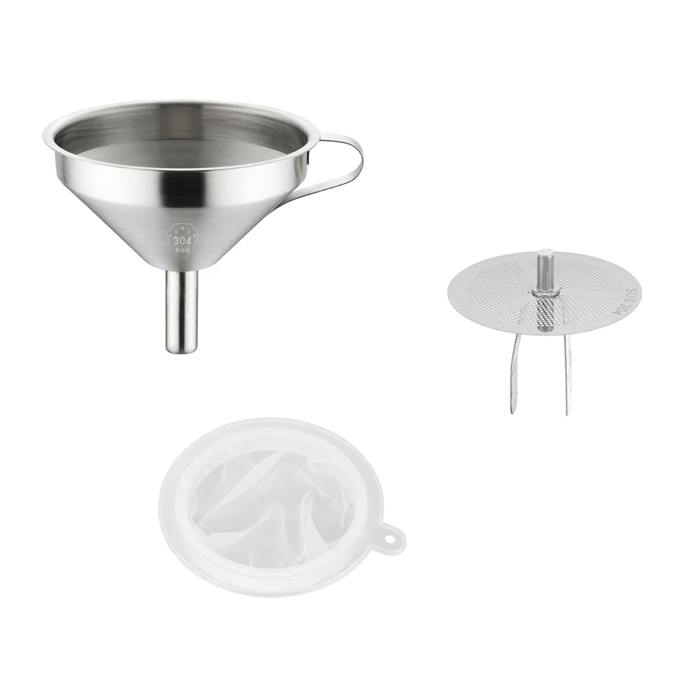 

Flour Strainer Spices Funnel Wiskey Set Flour Funnel Colander Strainer Metal Small Funnel Filter Funnel Funnel