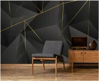 custom photo mural 3d wallpapers geometric modern gold lines patchwork pattern bedroom home decor wallpaper for walls in rolls