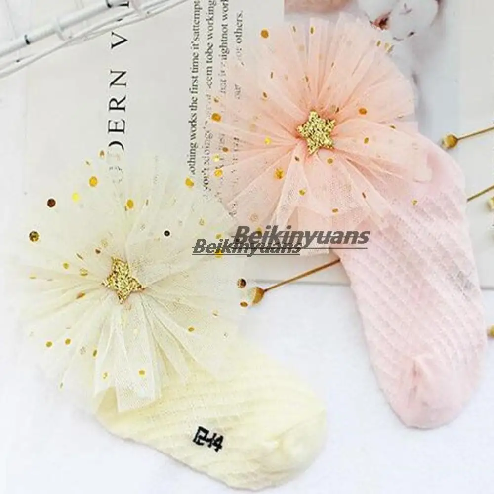 

Children's socks cotton bow summer mesh sokken toddler Korean princess girls mesh mosquito socks