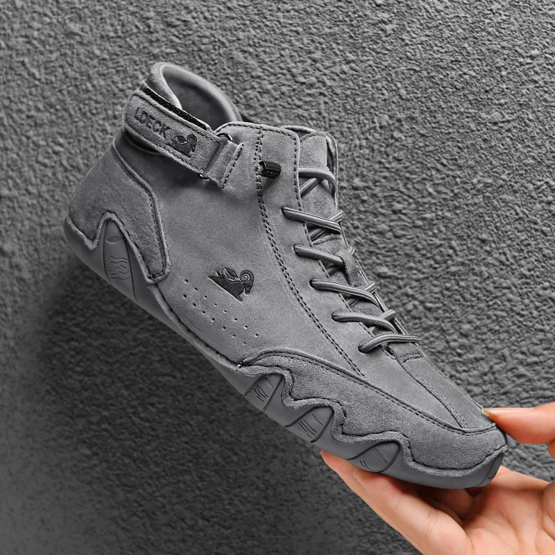 

Men Sneakers 2023 New In Casual Shoes Male High Top Sneakers Winter Warm Designer Fashion Loafers Lace Up Shoes Men Ankle Boots