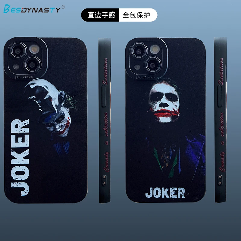 

Классный чехол BESD для телефона клоун Джокер для Apple iPhone 14 13 12 Mini 11 Pro Max XR XS Max 7 8 Plus Мягкий силиконовый чехол для телефона из ТПУ