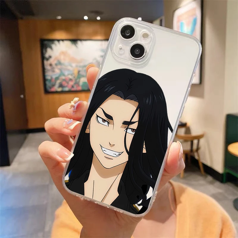 Tokyo Revengers Avengers Luxury Transparent Soft Phone Case For iPhone 14 13 12 11 Pro Max XS X XR SE3 7 8 Plus Shockproof Cover