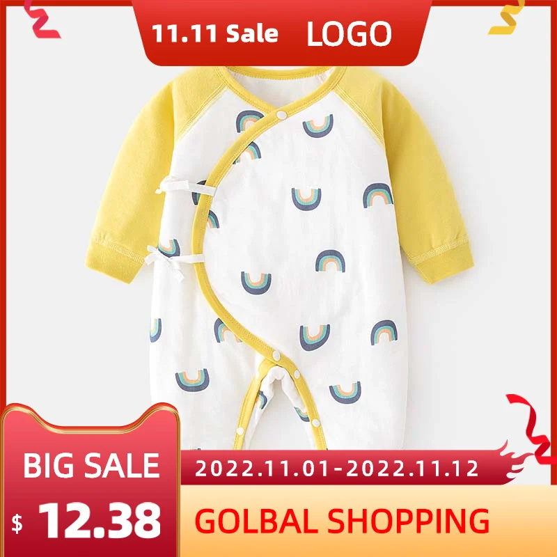 

Baby Clothes New Born 0 To 6 Months Romper Autumn Winter Cotton Boneless Thickened Bodysuit For Newborn Infant Boy Girl Rompers