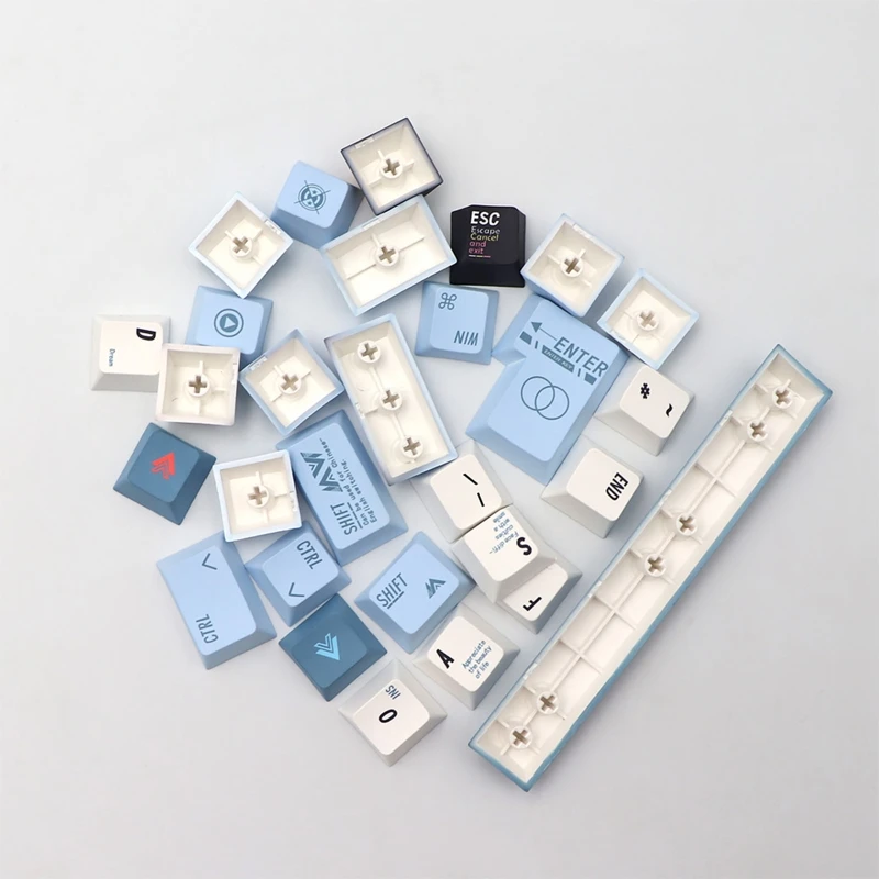 

Программатор Keycap PBT Standard Dye Sublimation Process Keycap 136 клавиш Cherry Profile U для механической клавиатуры