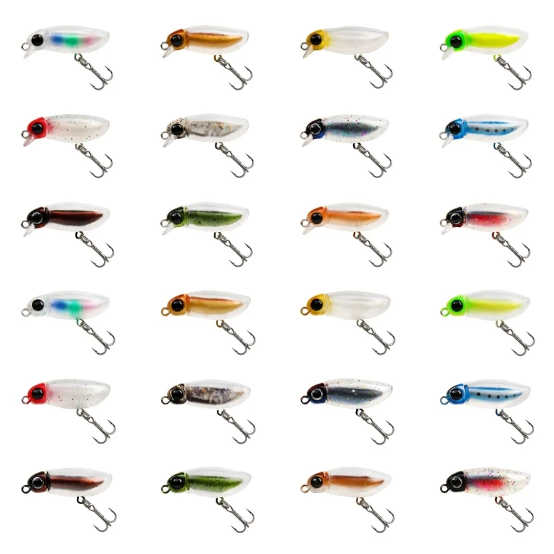 

38mm Fishing Crankbaits Fishing Lures Swimbaits Wobbler Fishing Hard Baits Mini Lure for Bass Trout Saltwater Freshwater