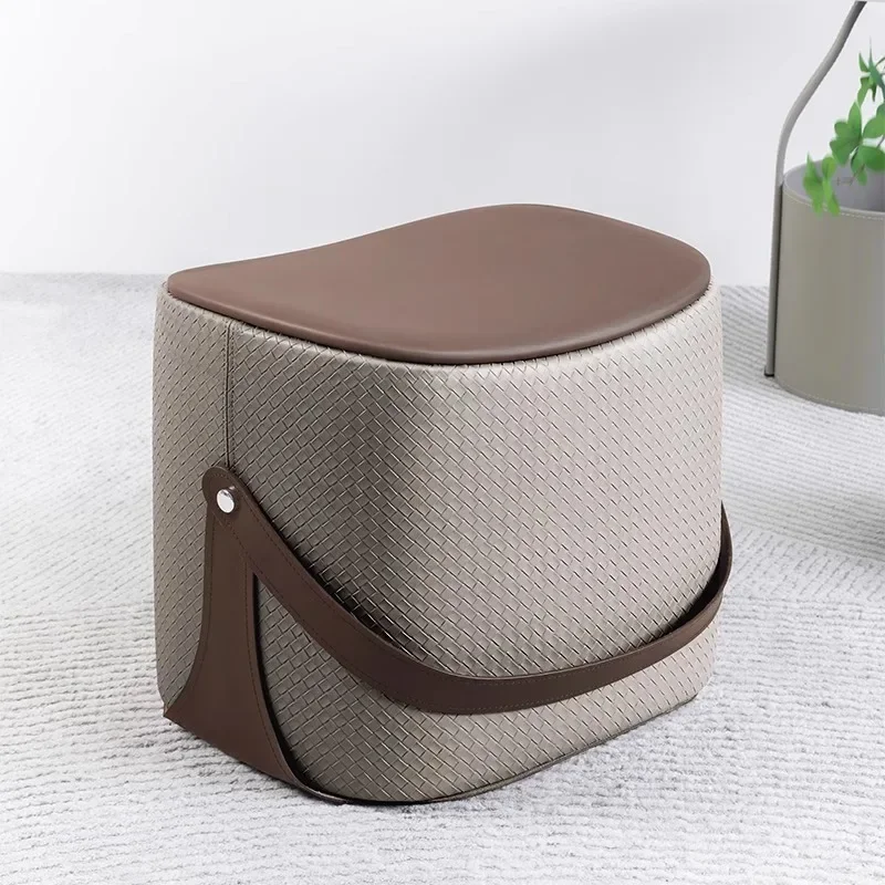 Табурет для хранения седла итальянский ручной кожаный табурет смены обуви