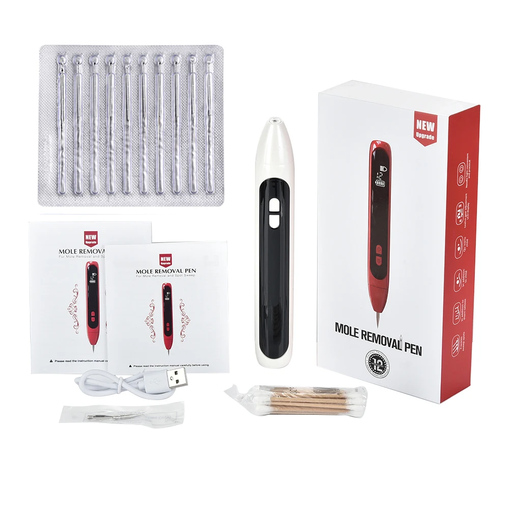 Лазерная плазменная ручка для удаления веснушек черных пятен с ЖК-дисплеем -