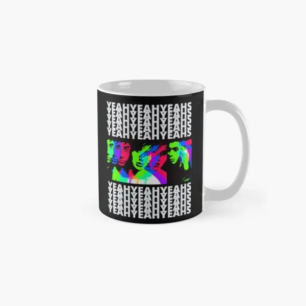 

Yeah Yeah Yeahs Pop Art Classic Mug Simple Image Cup Photo Coffee Handle Round Design Drinkware Gifts Tea Printed Picture