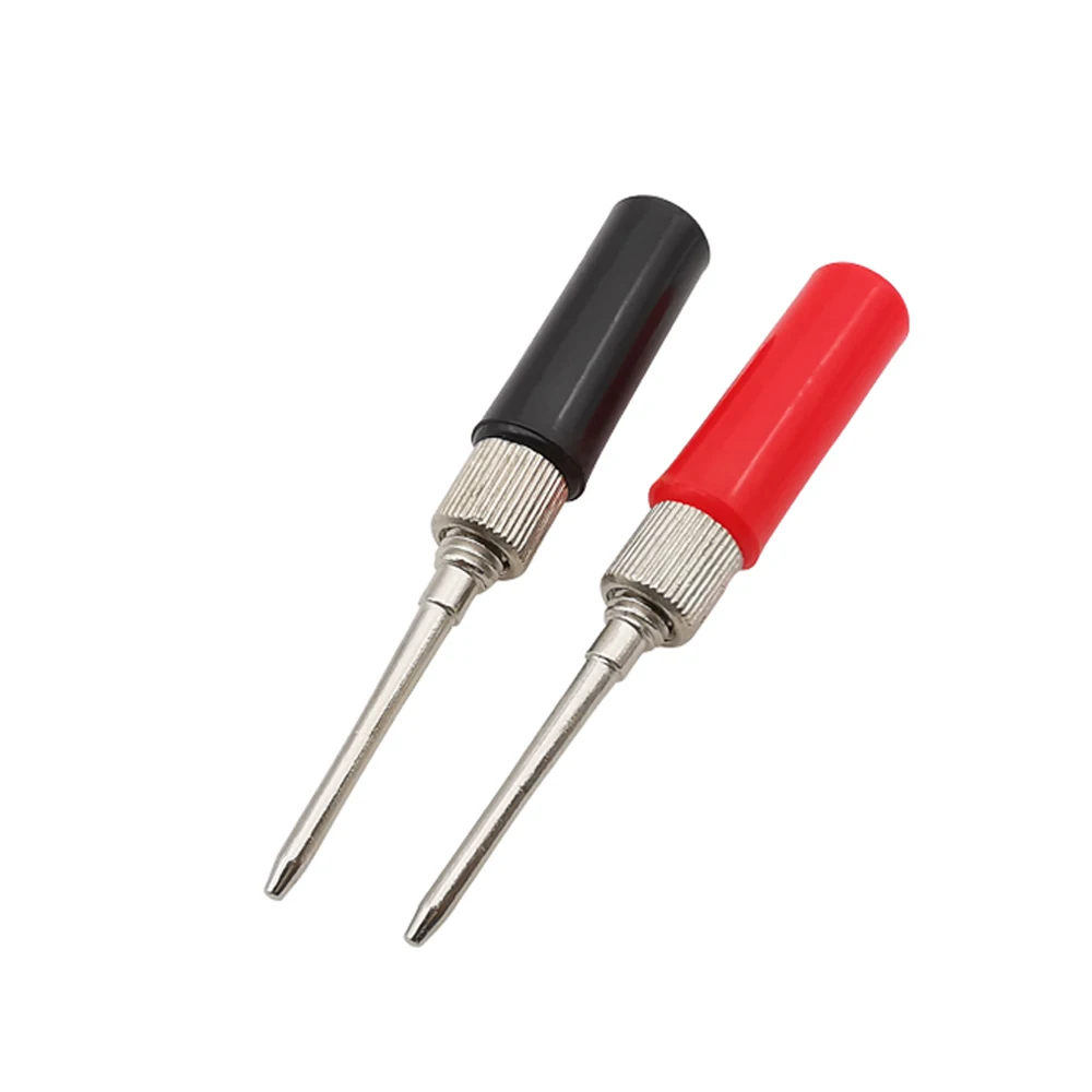 Тестовые зонды 2 мм, металлические, красные/черные/серебристые