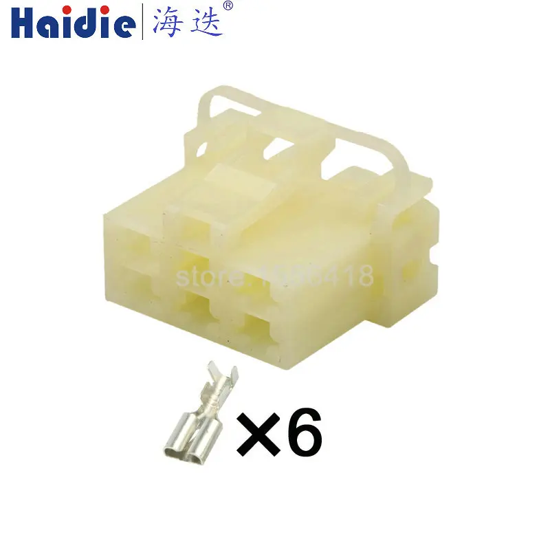 

1-50 sets 6pin auto unsealed plug MG 610269 automotive electrical housing connector MG610269