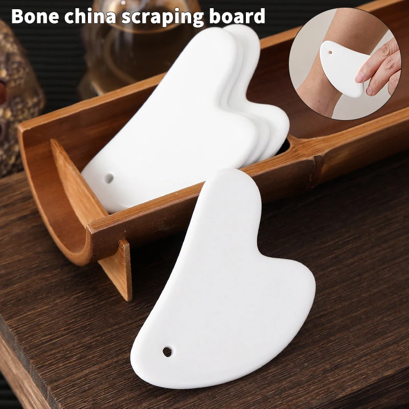 Керамическая скребковая пластина для лица Гуа Ша с отверстиями - Цена: 96 ₽