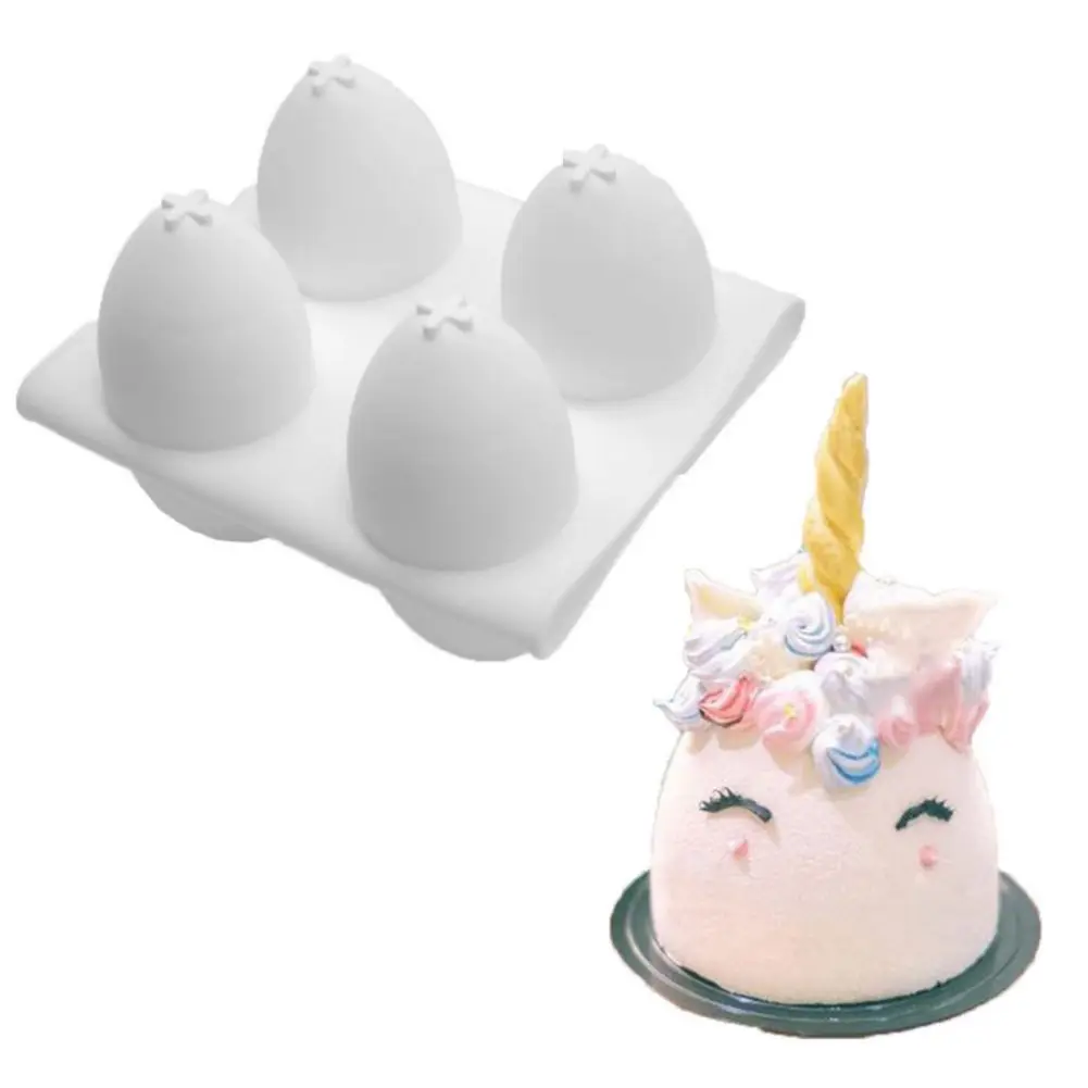 

3D Easter Eggs Baking Mold Resistance Easy to Clean for Mousse Cake Chocolate Simulation Eggs Silicone Mold Bakeware