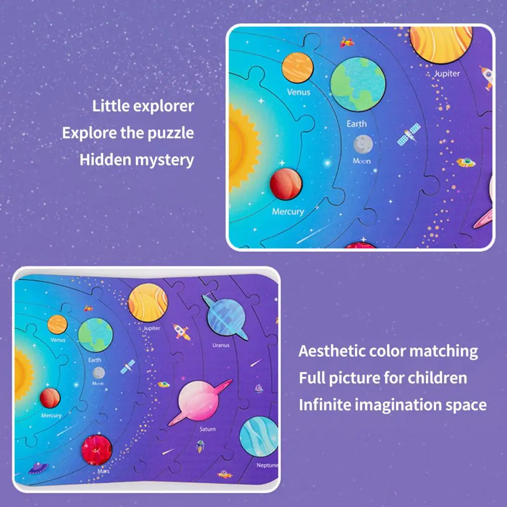 

Helpful Kids Jigsaw Toy Interesting Puzzle Toy Planets Matching Parent-child Interactive Jigsaw Toy Entertainment