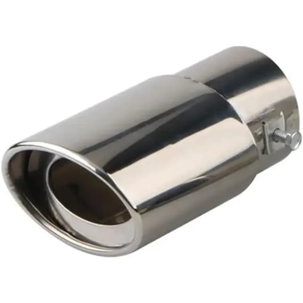 

2,5 "1 шт. впускной автомобильный глушитель, наконечник трубы из нержавеющей стали, хромированная отделка, задняя хвостовая горловина для большинства автомобилей