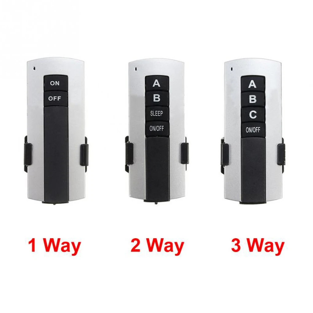 

1/2/3 Ways Remote Control Wall Light Switch Receiver Transmitter Switch ON/OFF AC 200V-240V Wireless Receiver Lamp