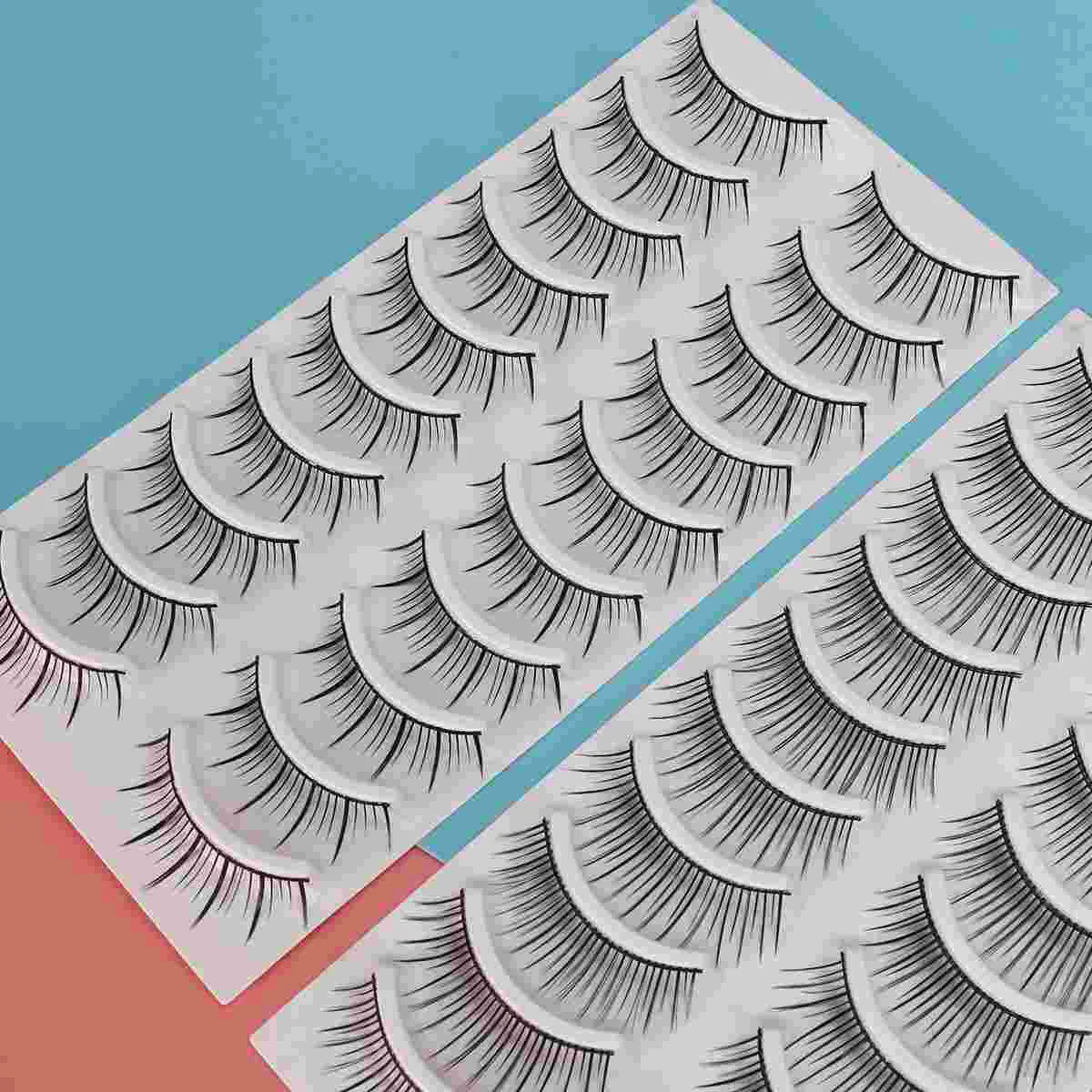 

80 Pairs/ set Mixed Styles False Eyelashes Natural 3D Eyelashes for Makeup Eyelashes Extension