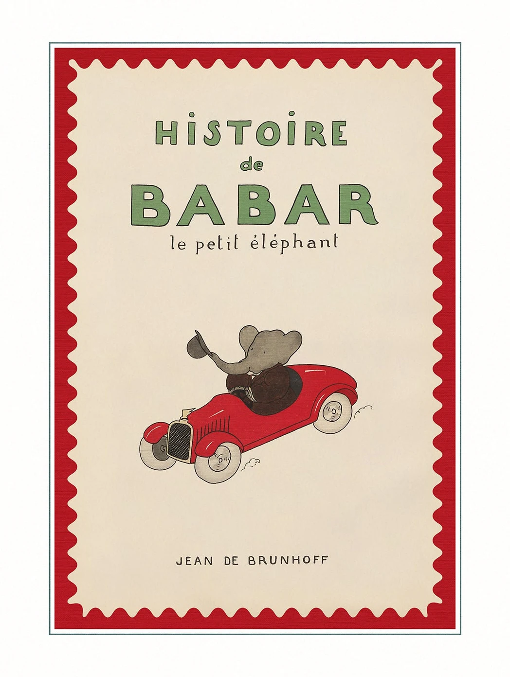 

Печать на холсте Баба́р слон современный стиль